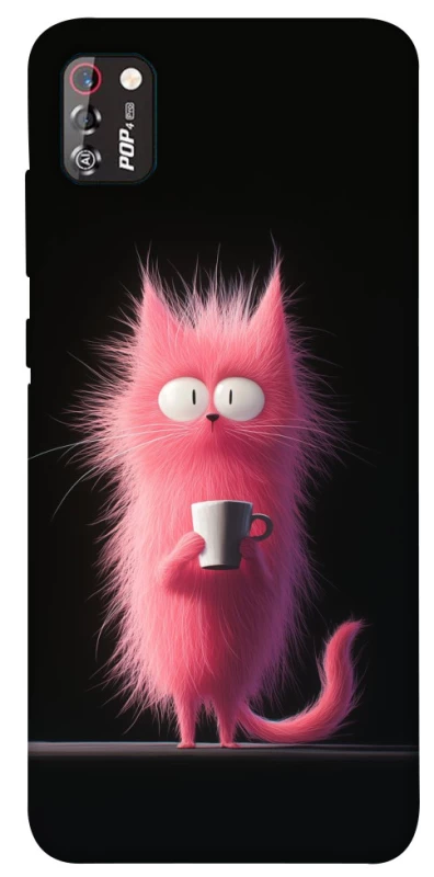 Чехол на TECNO POP 4 Pro Розовый котёнок фото 1 из 1