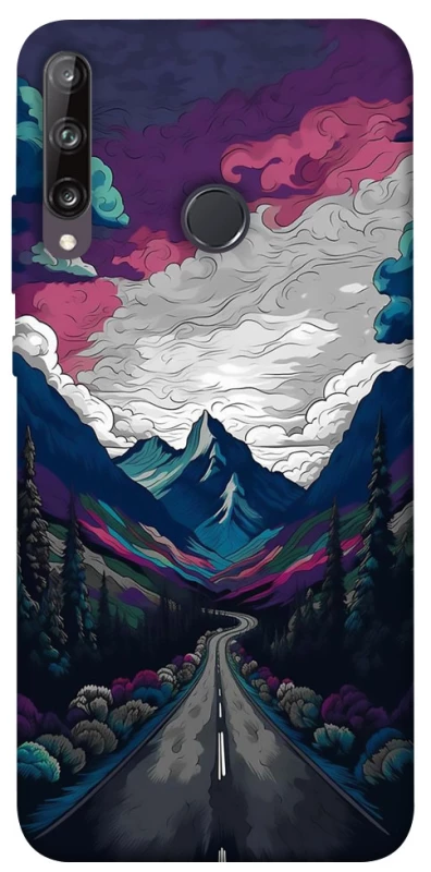 Чехол на Huawei P40 Lite E Нарисованные горы фото 1 из 1