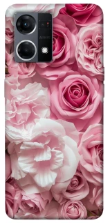 Чехол на Oppo Reno 7 4G Розовые цветы фото 1 из 1