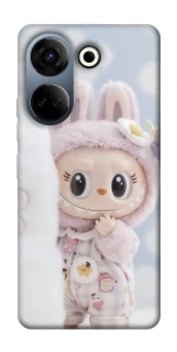 Чехол на TECNO Camon 20 Pro (CK7n) Labubu Happy фото 1 из 1