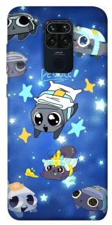 Чехол на Xiaomi Redmi Note 9 / Redmi 10X Pebble kitten stars фото 1 из 1