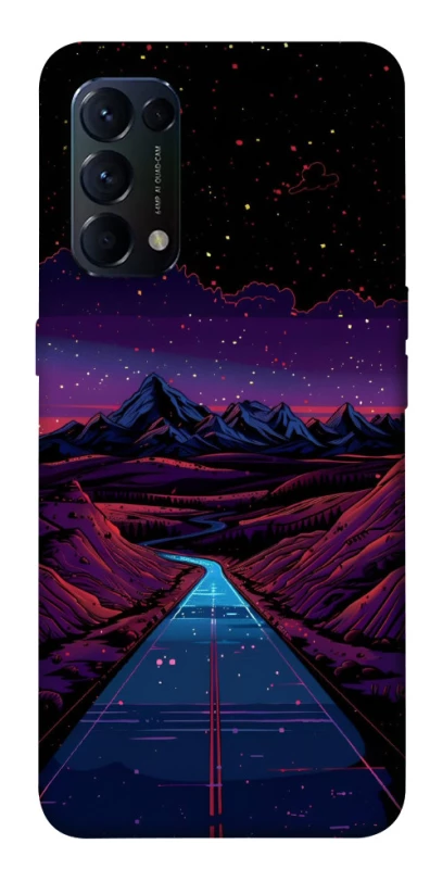 Чехол на Oppo Reno 5 4G Cyber mountain фото 1 из 1