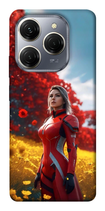 Чохол на TECNO Spark 20 Pro Cyber space girl ver.5 фото 1 з 1