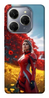 Чохол на TECNO Spark 20 Pro Cyber space girl ver.5 фото 1 з 1