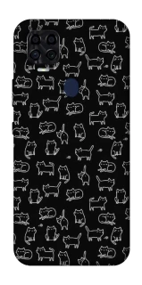 Чохол на ZTE Blade v2020 Black Cats фото 1 Чохол на ZTE Blade v2020 Black Cats фото 1 з 1