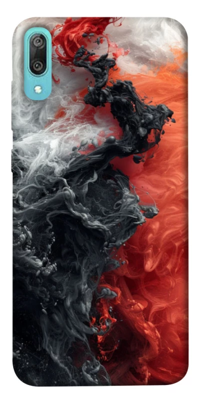 Чохол на Huawei Y6 Pro (2019) Black and Red фото 1 з 1