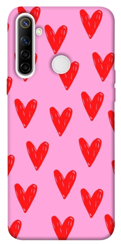 Чохол на Realme 6i Red hearts 2 фото 1 з 1