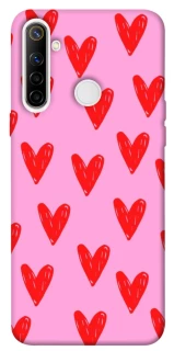Чехол на Realme 6i Red hearts 2 фото 1 из 1