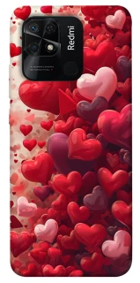 Чохол на Xiaomi Redmi 10C Many hearts фото 1 з 1