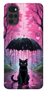 Чохол на Motorola Moto G22 Black cat фото 1 з 1