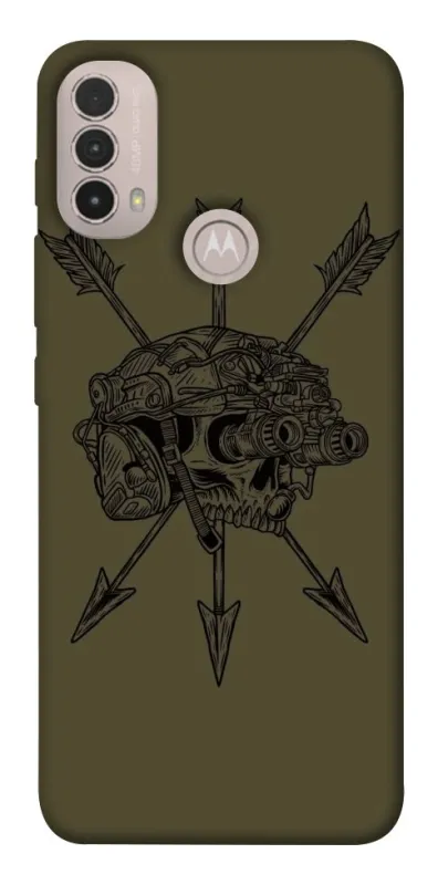 Чехол на Motorola Moto E40 Mil skull фото 1 из 1