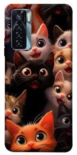 Чохол на TECNO Camon 17 Pro happy cats фото 1 з 1