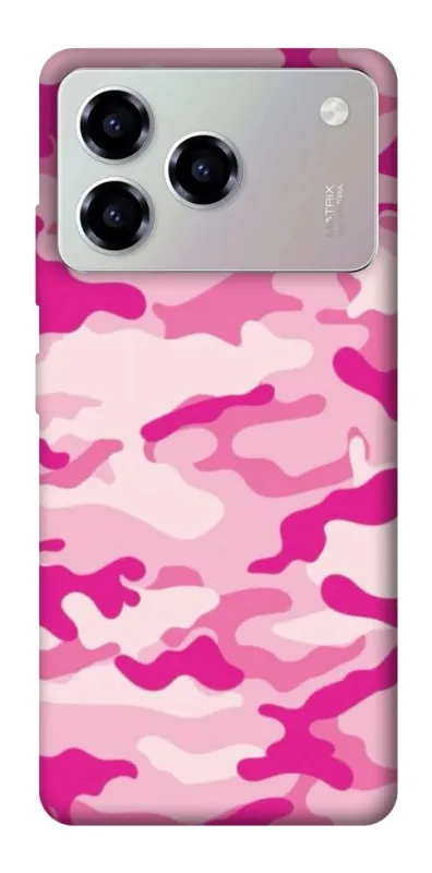 Чехол на ZTE Blade A76 camouflage pink фото 1 из 1