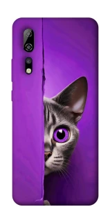 Чехол на ZTE Axon 10 Pro Кот-подглядыватель фото 1 из 1