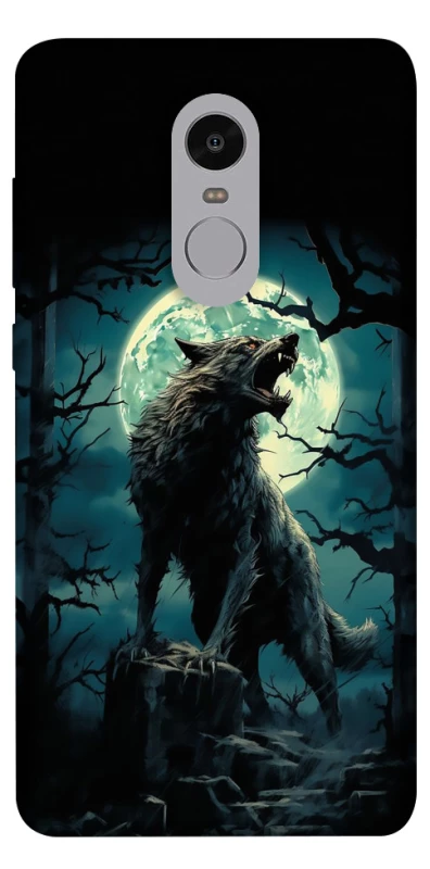 Чохол на Xiaomi Redmi Note 4X / Note 4 (Snapdragon) Вовк під місяцем фото 1 з 1