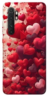 Чохол на Xiaomi Mi Note 10 Lite Many hearts фото 1 з 1
