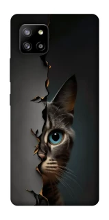 Чехол на Samsung Galaxy A42 5G Кот-подглядыватель v2 фото 1 из 1