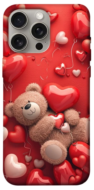 Чохол на Apple iPhone 15 Pro Max (6.7") bear in hearts фото 1 з 1