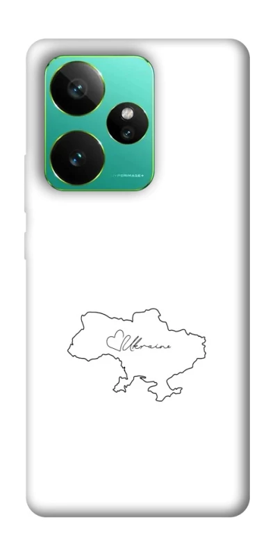 Чохол на Realme GT 7 Ukraine map фото 1 з 1