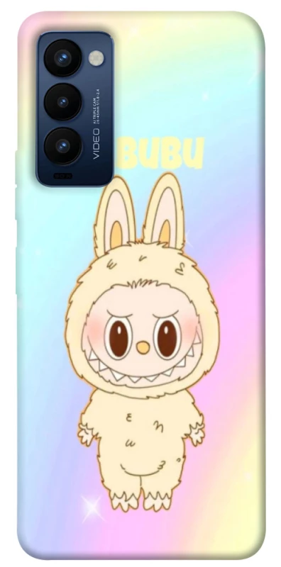Чехол на TECNO Camon 18 Fluffy Rainbow Labubu фото 1 из 1
