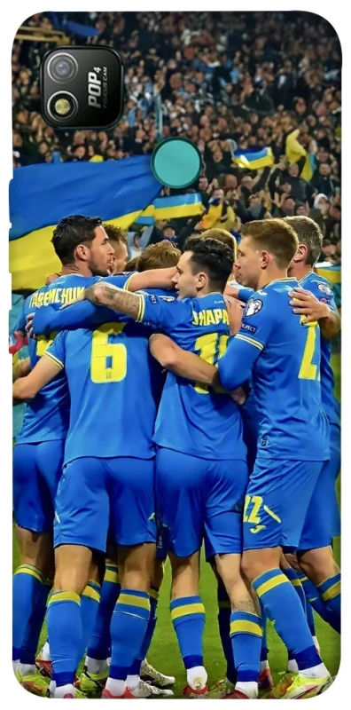 Чехол на TECNO POP 4 Сборная Украины v3 фото 1 из 1