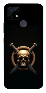 Чохол на Realme C21Y Golden Skull фото 1 з 1