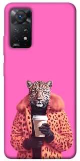 Чехол на Xiaomi Redmi Note 11 Pro 4G/5G Леопард с кофе фото 1 из 1