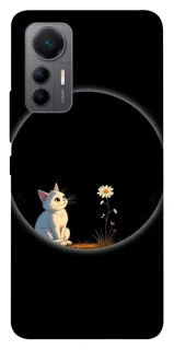 Чохол на Xiaomi 12 Lite Cat and flower фото 1 з 1