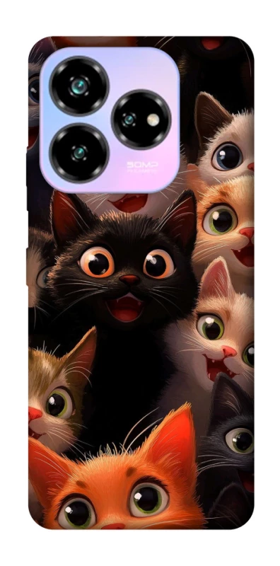 Чохол на ZTE Nubia V60 Desing happy cats фото 1 з 1