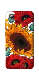 Чохол на ZTE Blade A3 (2019) Соняшники та маки фото 1 з 1