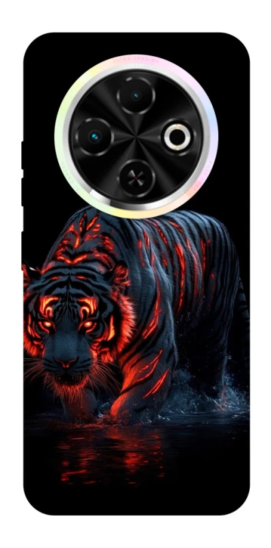 Чехол на TECNO Spark 30C fire tiger фото 1 из 1