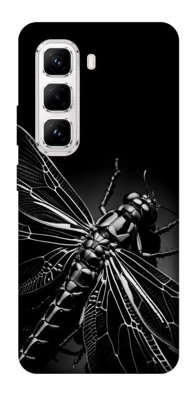 Чохол на Infinix Hot 50 Pro Black dragonfly фото 1 з 1
