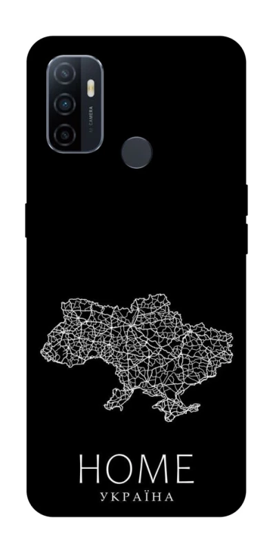 Чохол на Oppo A53 / A32 / A33 Ukraine black map фото 1 з 1