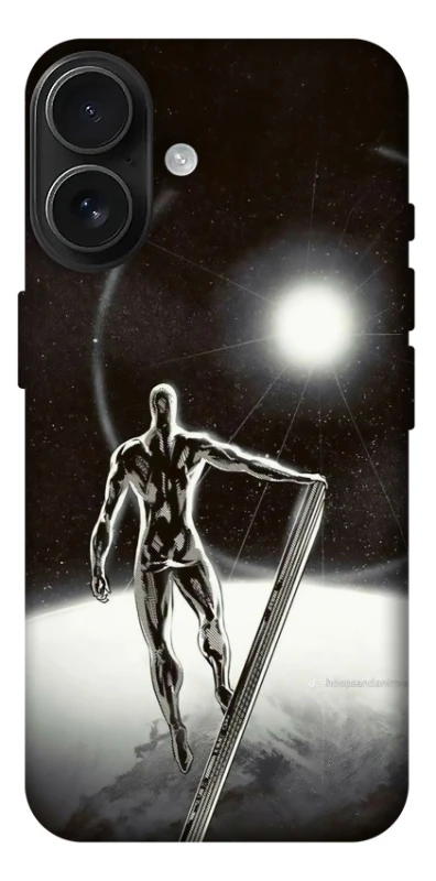 Чохол на Apple iPhone 17 (6.3") Срібний серфер фото 1 з 1