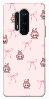 Чохол на OnePlus 8 Pro Pink bows and Labubus фото 1 з 1