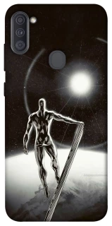 Чехол на Samsung Galaxy A11 Серебряный сёрфер фото 1 из 1