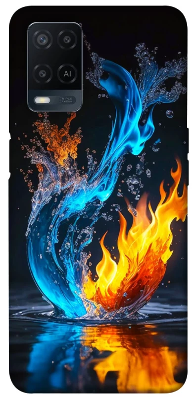 Чехол на Oppo A54 4G Water And Fire фото 1 из 1