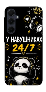 Чехол на Samsung Galaxy A35 У навушниках 24/7 фото 1 из 1