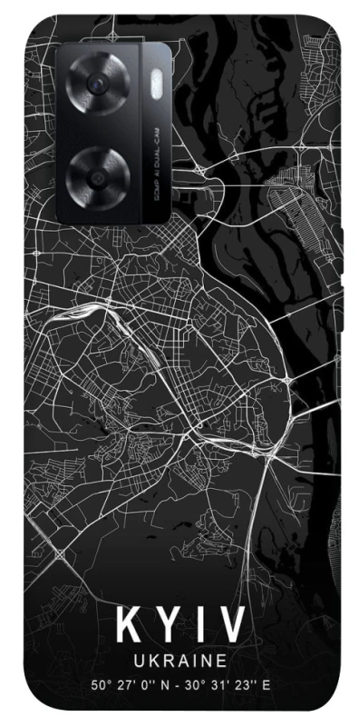Чехол на Oppo A57s Kyiv map фото 1 из 1