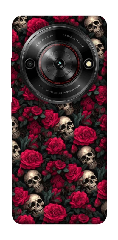 Чехол на ZTE Nubia Focus Черепа и розы фото 1 из 1