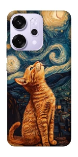 Чехол на Oppo Reno 14 Pro van gogh cat фото 1 из 1