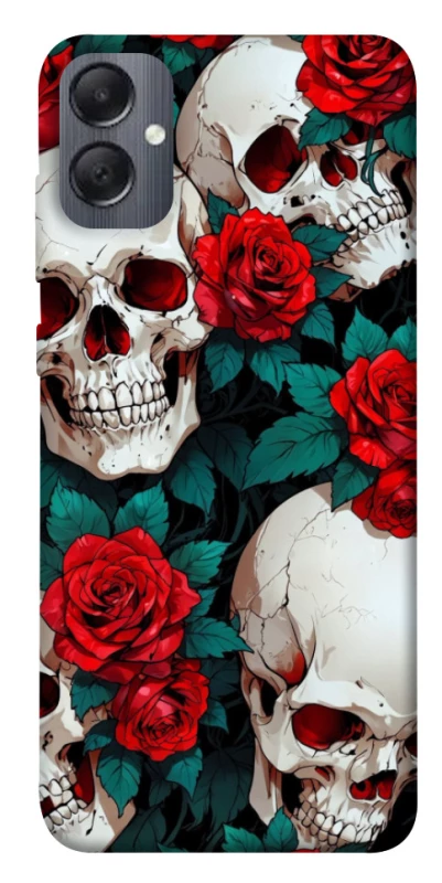 Чохол на Samsung Galaxy A05 skull and rose фото 1 з 1