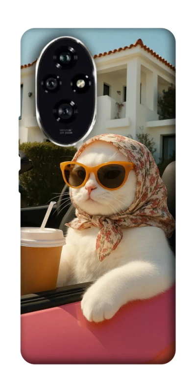 Чехол на Honor 200 Stylish Cat Cruise фото 1 из 1