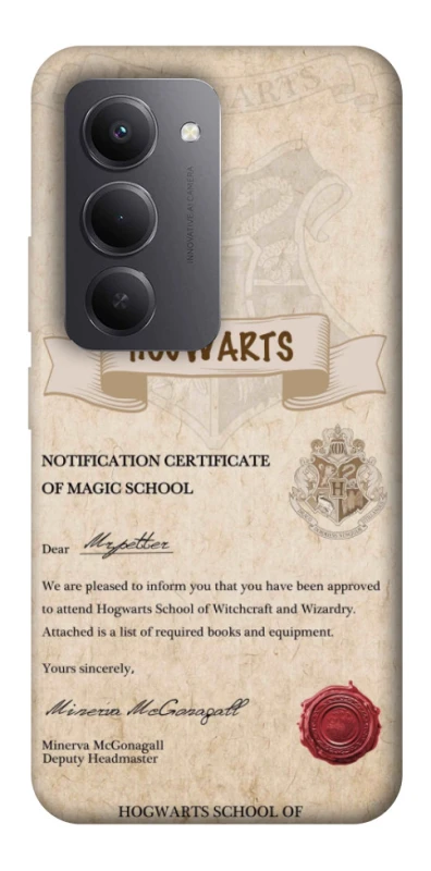 Чохол на Xiaomi Redmi 15 (Global) The Hogwarts acceptance letter фото 1 з 1