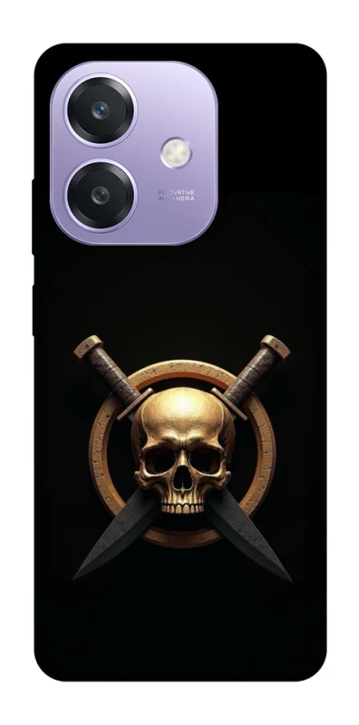 Чехол на Oppo A3X Golden Skull фото 1 из 1