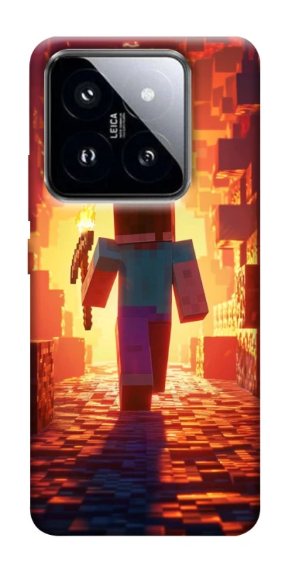 Чехол на Xiaomi 14 Pro Minecraft adventure фото 1 из 1