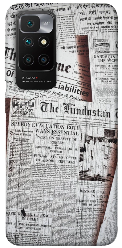 Чохол на Xiaomi Redmi 10 Газети фото 1 з 1