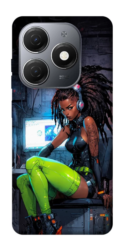 Чехол на TECNO Spark 20 Cyber girl фото 1 из 1
