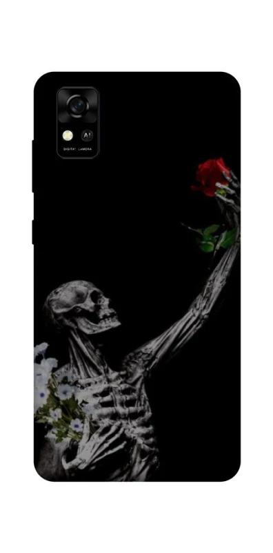 Чехол на ZTE Blade A31 Skeleton vs Rose фото 1 из 1