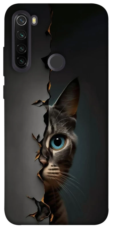 Чохол на Xiaomi Redmi Note 8T Кіт-підглядач v2 фото 1 з 1